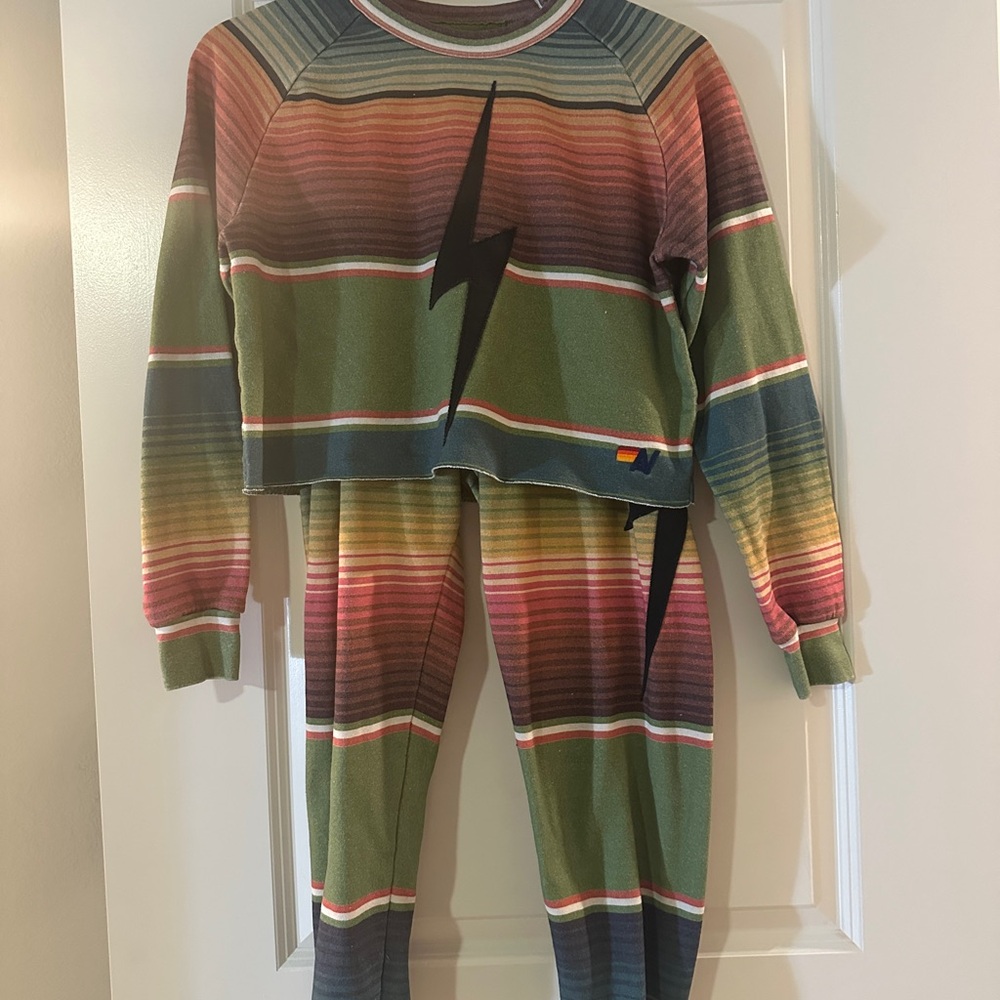 Aviator Nation Bolt Stitch Serape set - Size Smalll